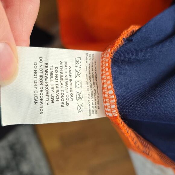 Majestic Men's Size Medium Navy Orange Detroit Tigers Cool Base T-shirt - Picture 5 of 5